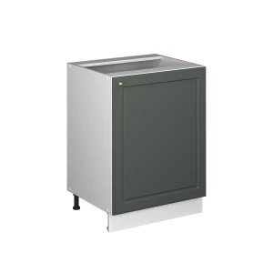 Küchenunterschrank Fame-Line Grün-Gold Landhaus/Weiß 60 cm 1 Tür ohne Arbeitsplatte Vicco