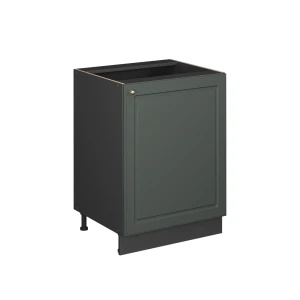 Küchenunterschrank Fame-Line Grün-Gold Landhaus/Anthrazit 60 cm 1 Tür ohne Arbeitsplatte Vicco
