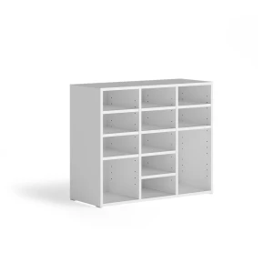 Kenkäkaappi Lysander Valkoinen 78.6x65.5 cm 12 avointa lokeroa Vicco