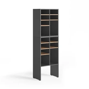 Szafka na buty Lysander Antracyt/Dąb goldkraft 53 x 65.5 cm 2 części Vicco
