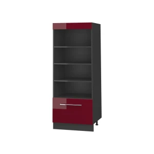 Regał kuchenny Fame-Line Bordowy wysoki połysk/Antracyt 60 cm Vicco