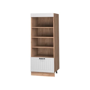 Küchenregal Fame-Line Weiß Landhaus/Goldkraft Eiche 60 cm Vicco