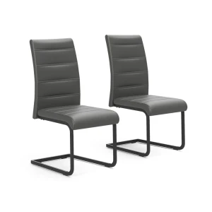 Cantilever stol Salvo Grå/Sort Sæt med 2 stk. Vicco