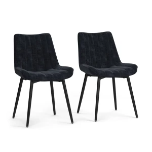 Esszimmerstuhl Ravlo Schwarz 51 x 57 cm 2er Set Vicco