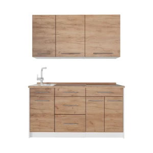 Cuisine Fame-Line Chêne de force doré 150cm, PT Chêne Vicco
