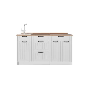 Keittiölohko Fame-Line Valkoinen maalaistalo/Valkoinen 150 cm, AP Oak Vicco
