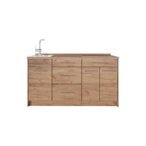 Küchenblock Fame-Line Goldkraft Eiche 150 cm, AP Eiche Vicco