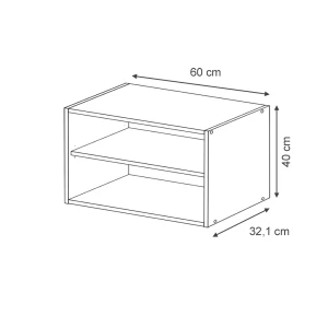 Hängeschrank Fame-Line Goldkraft Eiche/Goldkraft Eiche 60 cm Vicco