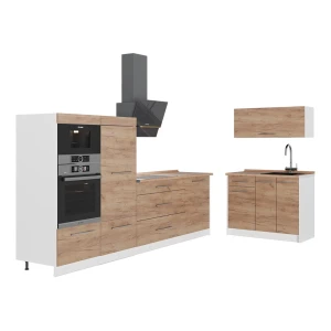 Keittiö Fame-Line Goldkraft tammi 380 cm, AP Oak Vicco
