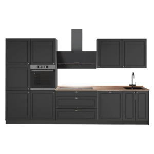 Keittonurkkaus Fame-Line Antrasiitti-kultainen maalaistalo/antrasiitti 340 cm, AP Oak Vicco