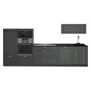 Zabudowa kuchenna Fame-Line Green Gold Country/Antracyt 340 cm, BP Antracyt Vicco