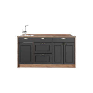 Køkkenenhed Fame-Line Anthrazit-Gold Landhaus 150 cm, BP Eg Vicco