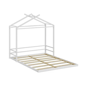 Floor bed Roofy White 140x200 Vitalispa