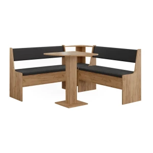 Groupe de banquettes d'angle Roman Chêne de force doré 60x60cm Vicco