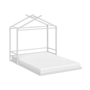 Lettino a pavimento Roofy Bianco 140x200 con materasso Vitalispa