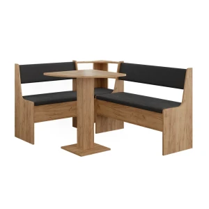 Eckbankgruppe Roman Goldkraft Eiche/Anthrazit 60 x 60 cm Vicco