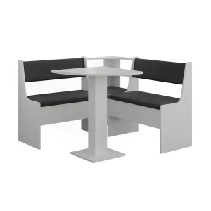 Grupo de bancos de canto Roman Branco 60 x 60 cm Vicco