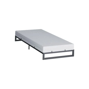 Telaio del letto Lenora Nero 90x200 con materasso Vitalispa