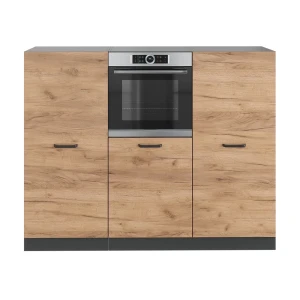 Cucine componibili piccole R-Line Rovere dorato/antracite 180 cm senza piano di lavoro Vicco