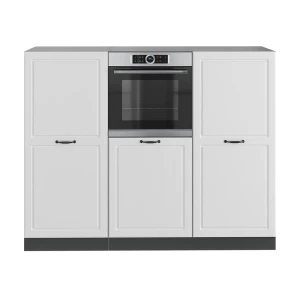 Bloco de cozinha R-Line Casa de campo branca/antracite 180 cm sem bancada Vicco