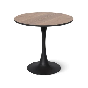Dining table Carl Walnut/Black 80 x 80 cm Vicco