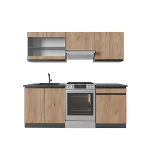 Panel przedni R-Line Złoty dąb power/antracyt 200 cm J-Shape Vicco