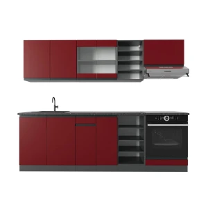 Panel przedni R-Line Czerwony/antracyt 240 cm J-Shape Vicco