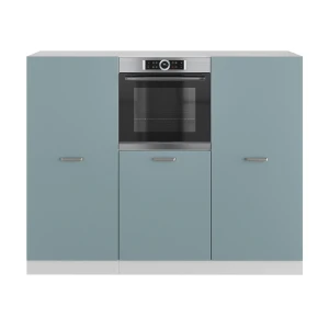 Bloco de cozinha R-Line Azul-cinza/branco 180 cm sem bancada Vicco