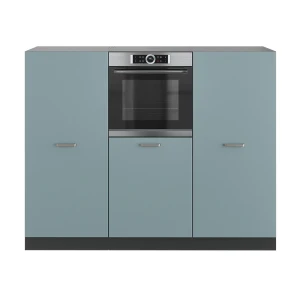 Blok kuchenny R-Line Niebiesko-szary/antracytowy 180 cm bez blatu roboczego Vicco