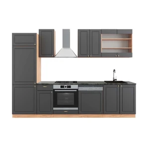 Aneks kuchenny Fame-Line Anthracite Country House/Gold Kraft Oak 300 cm , BP Antracyt Vicco