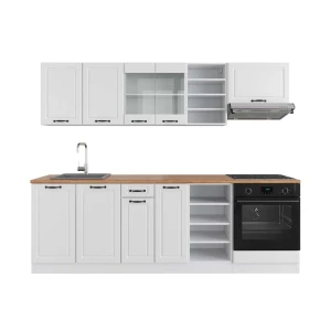 Kitchenette R-Line Casa de Campo Branca/Branca 240 cm , AP Carvalho Vicco