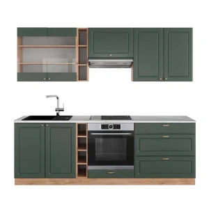 Szafka kuchenna Fame-Line Green-Gold Country/Gold Power Oak 235 cm , BP Marmur Vicco