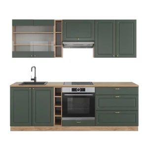 Szafka kuchenna Fame-Line Green-Gold Country/Gold Power Oak 235 cm , BP Dąb Vicco