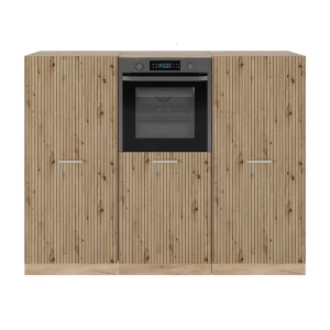 Bloco de cozinha R-Line Carvalho artesanal/carvalho Goldkraft 180 cm sem bancada Vicco