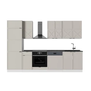 Konyhabútor Fame-Line Szürke/bézs/fehér 300 cm , MP Antracit Vicco