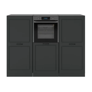 Cucine componibili piccole R-Line Casa di campagna antracite/antracite 180 cm senza piano di lavoro Vicco