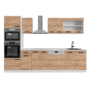 Konyhabútor R-Line Gold power tölgy/fehér 300 cm MP Márvány Vicco