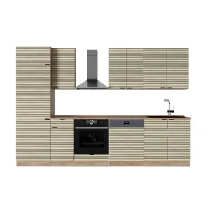 Konyhabútor Fame-Line Tölgy panel/Goldkraft tölgy 300 cm , MP Tölgy Vicco
