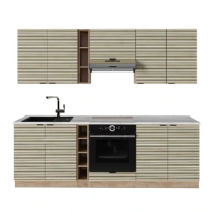 Konyhabútor Fame-Line Tölgy panel/Goldkraft tölgy 235 cm , MP Márvány Vicco