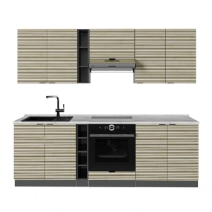 Keittokomero Fame-Line Tammipaneeli/antrasiitti 235 cm , AP Marble Vicco
