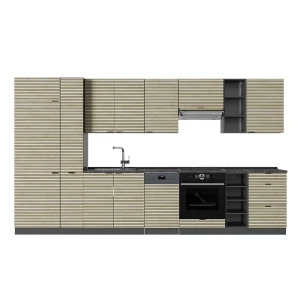 Konyhabútor Fame-Line Tölgy panel/antracit 355 cm , MP Antracit Vicco