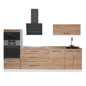 Cuisine Fame-Line Chêne de force doré 280cm, PT Chêne Vicco