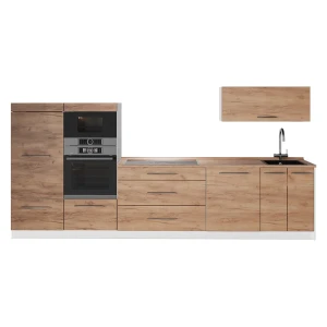 Cuisine Fame-Line Chêne de force doré 340cm, PT Chêne Vicco