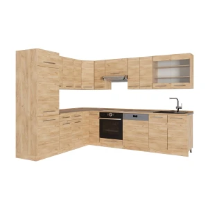 Eckküche Fame-Line Goldkraft Eiche/Goldkraft Eiche 287 x 227 cm, AP Eiche Vicco