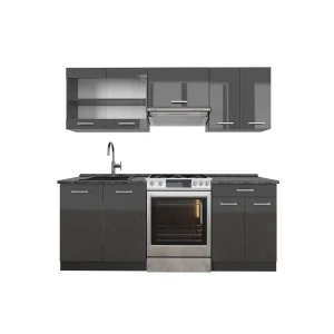 Keittokomero R-Line Antrasiitti kiiltävä/antrasiitti 200 cm , AP Antrasiitti Vicco