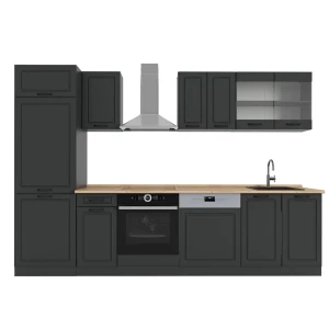 Kitchenette R-Line Casa de campo antracite/Antracite 300 cm , AP Carvalho Vicco