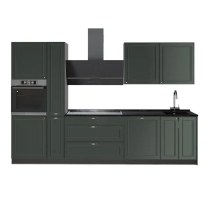 Zabudowa kuchenna Fame-Line Green Gold Country/Antracyt 310 cm bez blatu roboczego Vicco