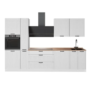 Kök Fame-Line Vitt hus på landet/Vit 310 cm, AP Oak Vicco