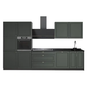 Zabudowa kuchenna Fame-Line Green Gold Country/Antracyt 340 cm bez blatu roboczego Vicco