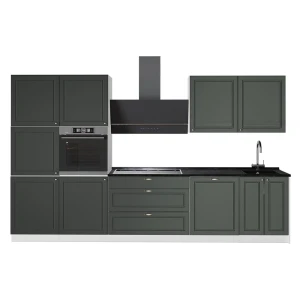 Cuisine Fame-Line Vert Or Campagne/Blanc 340cm sans PT Vicco